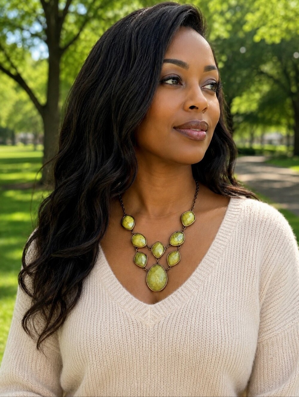 Melon Dramatic Necklace